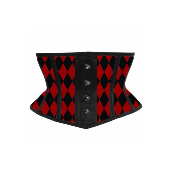 Lavish-Black-Red-Diamond-Waist-Cincher