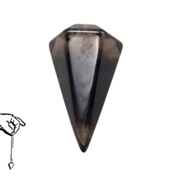 Smokey-quartz-pendulum