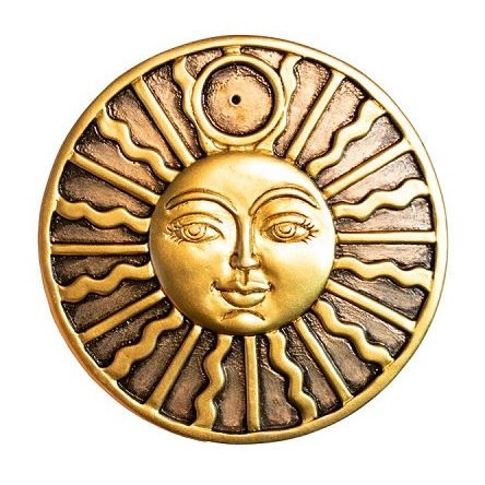 gold-sun-incense-holder