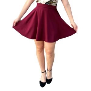 Burgundy-Skirt