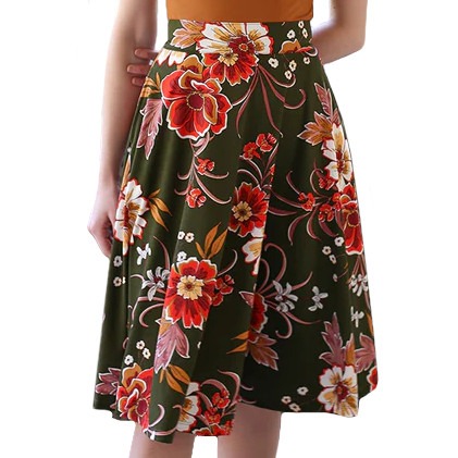 Charlotte-Skirt-in-Green-Floral