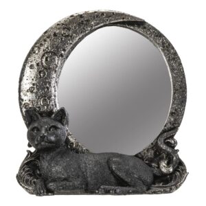 Black-Cat-On-Moon-Tabletop-Mirror