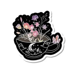 Flower-Moon-Tea-Cup-Sticker