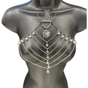 Light-Pink-Blue-Dragon-Chain-Halter-Top