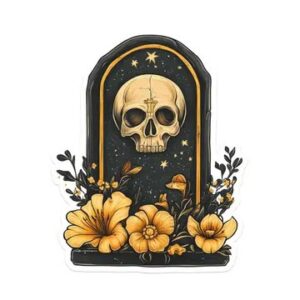 Skull-Gravestone-Sticker