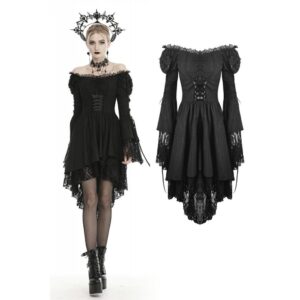 DW445-Black-Gothic-Longsleeved-Cocktail-Dress