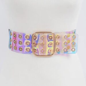 Full-Eyelet-Transparent-Belt-Gold-Holo