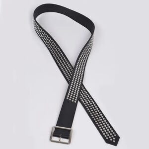 Garnet-Belt-with-Silver-Studs