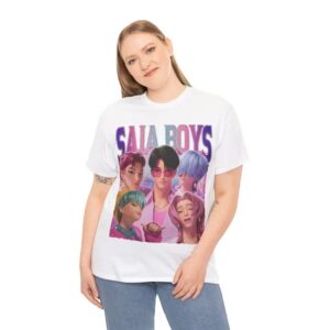 K-Pop-Saja-Boys-Band-Graphic-Tee-White