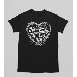 No-Means-No-Goth-Graphic-Tee