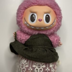 Olive-Denim-withe-Beige-Lace-Dress