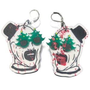 Art-The-Clown-Xmas-Tree-Earrings