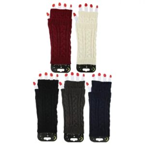 Cable-knitted-fingerless-arm-warmer-sleeves