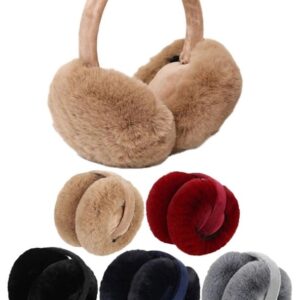 Fluffy-faux-fur-foldable-winter-earmuffs