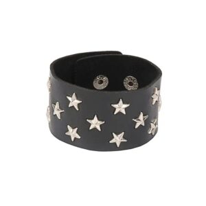 Punk-Star-Rivet-Bracelet