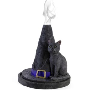 Witch-Hat-with-Cat-Incense-Cone-Holder