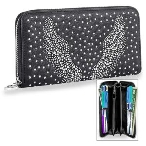Winged-Design-Accordion-Wallet